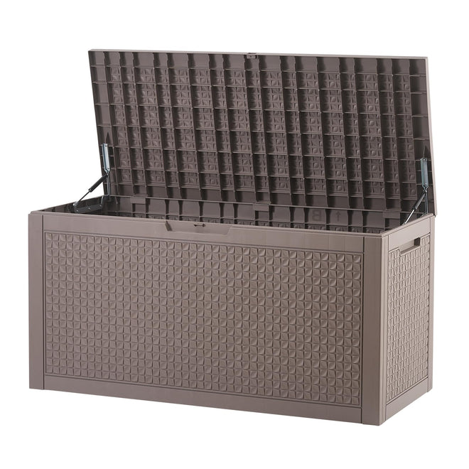 VEVOR Outdoor Storage Box, 100 Gallon Resin Deck Box, Backyard Outside Toy and Towel Storage Cabinet Waterproof, for Patio Furniture Cushions, Garden Tools, Pool Supplies & Package Delivery 🍁 All In One Marketplace Canada