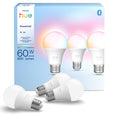 Philips Hue Essential Smart LED A19 Bulb, White and Color Ambiance, E26 Base, 8.8W, 2200K-6500K, 800 Lumens, Dimmable, Works with Alexa, Google Assistant, and Apple Home, 3 Pack 🍁 All In One Marketplace Canada