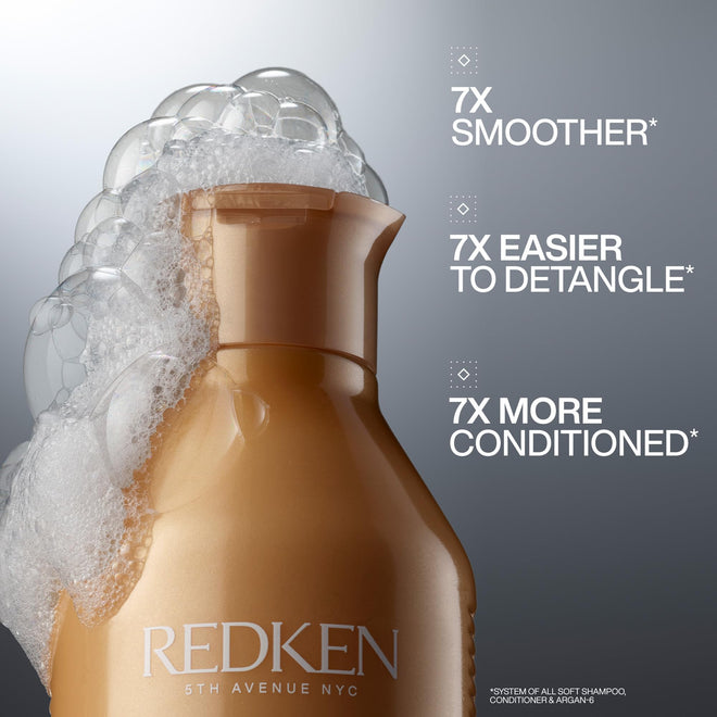 Redken All Soft Shampoo, For Dry/Brittle Hair, Moisturizes & Provides Intense Softness and Shine, With Argan Oil 🍁 All In One Marketplace Canada