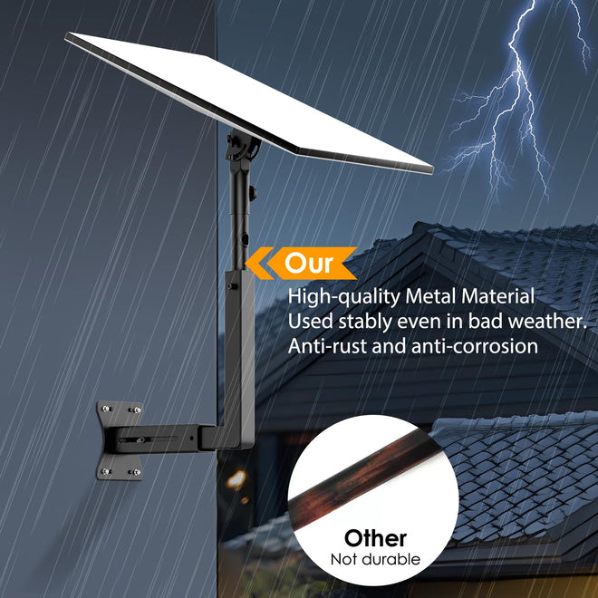 Bloazzup Starlink Mount for Standard 4/4X/Gen 3, Adjustable Starlink Wall Mount Gen 3/V3 with Telescoping Arm, Rustproof, Weatherproof for Concrete/Wood Walls, Starlink Wall Mounts for Dishes 🍁 All In One Marketplace Canada