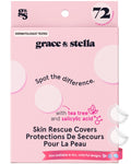 grace & stella Award Winning Invisible Spot Covers with Hydrocolloid (Round, 72 Count) - Spot Covers with Salicylic Acid and Tea Tree for Absorbing Impurities - Dermatologist Tested Skin Care, Cruelty Free, Vegan 🍁 All In One Marketplace Canada