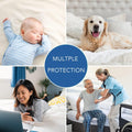 Premium Ultra Soft Waterproof Crib Fitted Mattress Protector - Toddler and Crib Mattress Pad Cover - Soft and Breathable with 7 Inches Deep Skirt (White, 28" x 52") 🍁 All In One Marketplace Canada