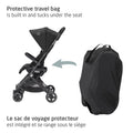 Maxi-Cosi Lara Ultra Compact Stroller, Airplane Carry-on Compliant for travel, Lightweight, one-hand fold, large storage, inludes travel bag Essential Black 🍁 All In One Marketplace Canada