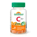 Jamieson Vitamin C 250 mg, 60 Gummies, Natural Tangy Orange Flavour. Supports Immune Health, Strong Teeth and Bones. Family Friendly (3+), Vegetarian, Non-GMO, Gelatin-Free 🍁 All In One Marketplace Canada