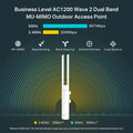 TP-Link EAP225-Outdoor | Omada AC1200 Wireless Gigabit Outdoor Access Point | Business WiFi Solution w/ Mesh Support, Seamless Roaming & MU-MIMO | PoE Powered | SDN Integrated | Cloud Access & App White 🍁 All In One Marketplace Canada