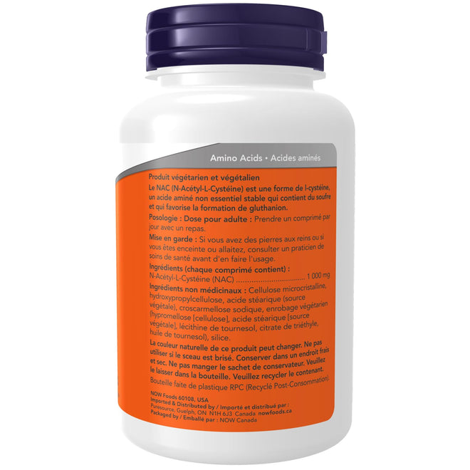 NOW Supplements, Extra Strength NAC (N-Acetyl-Cysteine) 1,000 mg, Provides Antioxidants, Promotes Formation of Gluthione, 120 Tablets 🍁 All In One Marketplace Canada