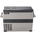 VEVOR 45L Portable Car Refrigerator 48 Quart LG Compact RV Fridge 12/24V DC & 110-240V AC Vehicle Car Truck Boat Mini Electric Freezer for Driving Travel Fishing Outdoor and Home Use -4°F-68°F, Grey 🍁 All In One Marketplace Canada