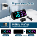 Netzu Digital Alarm Clock, RGB Loud Alarm Clocks for Bedrooms Heavy Sleepers Seniors Kids, Plug in Digital Clock with 5 Dimmers, 2 Alarms, 4 Volumes and Snooze (Black) 🍁 All In One Marketplace Canada