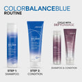 Joico Color Balance Blue Conditioner for Brunette Hair, Neutralizes Brassy Tones, Protects Colour Treated Hair, with Keratin and Green Tea Extract 🍁 All In One Marketplace Canada