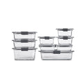 Rubbermaid Brilliance Glass Food Storage Containers, Set of 9 Food Containers with Lids (18 Pieces Total), BPA Free and Leak Proof 🍁 All In One Marketplace Canada