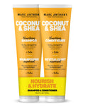 Marc Anthony Coconut Oil & Shea Butter Shampoo & Conditioner – Biotin & Keratin - Sulfate Free, Color Safe, Anti Frizz Hair Shampoo & Conditioner Gift Set for Dry Damaged Hair 🍁 All In One Marketplace Canada