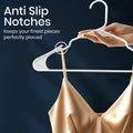 Utopia Home Plastic Hangers, 50 Pack, Clothes Hangers with Shoulder Grooves, Durable Space Saving Coat Hanger for Shirts, Pants, Skirts, Jackets, Blouses, Dresses and Everyday Wardrobe Use (White) 🍁 All In One Marketplace Canada
