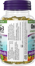 Webber Naturals Plant-Based Omega-3, 60 Softgels, Fish-Free Source of Omega-3, From Sustainably Cultivated Algae, Vegan 🍁 All In One Marketplace Canada