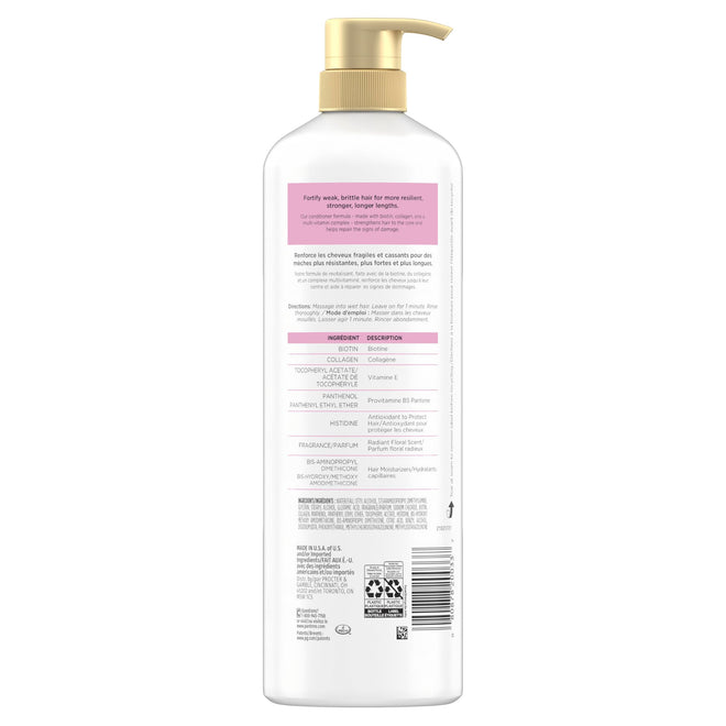 Pantene Pro-V Miracles Infinite Lengths Biotin + Collagen 1 Minute Miracle Conditioner, 888 mL 🍁 All In One Marketplace Canada