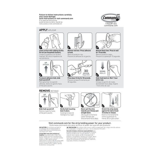 Command Large Refill Adhesive Strips, Damage Free Hanging Wall Adhesive for Large Indoor Wall Hooks, No Tools Removable Adhesives for Living Spaces, 20 White Command Strips 🍁 All In One Marketplace Canada
