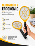 2 Pack Electric Fly Swatter, Bug Zapper Racket for Indoor Pest Control, Handheld Insect Killer Bat Battery Powered Electric Mosquito Swatter for Outdoor and Home 🍁 All In One Marketplace Canada