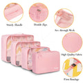 BAGAIL 8 Set Packing Cubes, Lightweight Travel Luggage Organizers with Shoe Bag, Toiletry Bag & Laundry Bag (Blush Pink) 🍁 All In One Marketplace Canada