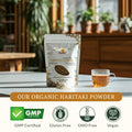 Sewanti Ayurvedic Organic Haritaki Powder - Terminalia Chebula for Constipation Relief, Digestive Wellness & Intestinal Cleanse | NPN 80090900 | GMP Certified | Packaged in Canada, 200g 🍁 All In One Marketplace Canada