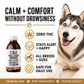 CB2 Hemp Oil for Dogs [225,000mg / 240mL / Organic] - Natural Hip and Joint Supplement for Dogs - Calming Anxiety Relief - Extra Strength for Pain, Inflammation, Arthritis, Stress, Aggression 🍁 All In One Marketplace Canada