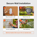 GARDENA 20502-80, Retractable Garden Hose Reel 75' x 1/2" Hose, Wall Mounted, Automatic Retraction & Length Lock for Easy Watering. Heavy Duty Swivel Bracket 180°, Includes Nozzle. Made in Europe 🍁 All In One Marketplace Canada