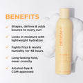 Design.Me BOUNCE.ME Curl Mousse | Lightweight Curl Defining for Wavy & Curly Hair | Frizz Control, Humidity Resistant, Alcohol-Free Mousse for Hair Styling | CGM Approved 🍁 All In One Marketplace Canada