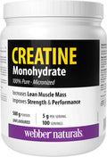 Webber Naturals Micronized Creatine Monohydrate Powder | 5g Per Serving | 100 Servings | Canadian-Made | Vegan | Supports Muscle, Strength & Performance | Unflavored | For Men & Women 🍁 All In One Marketplace Canada