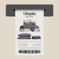 Utopia Bedding Queen Bed Sheets - 4 Piece Queen Size Cooling Sheet Set - Hotel Luxury Soft Breathable Microfiber, Oeko-TEX, Deep Pocket Easy Fit & Care, Fade & Wrinkle Resistant, Grey 🍁 All In One Marketplace Canada