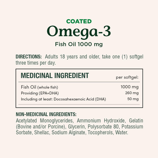 NATURE'S BOUNTY Omega-3 Fish Oil, 1000 mg, Softgels, 262.1 g 🍁 All In One Marketplace Canada