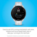 Garmin Forerunner® 165, Running Smartwatch, Colorful AMOLED Display, Training Metrics and Recovery Insights, Whitestone 🍁 All In One Marketplace Canada