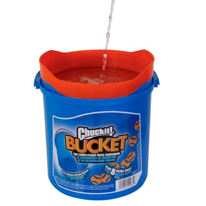 Chuckit! Ultra Ball Fetch Toy for Dogs, Medium Size 8 Pack with Cleaning Bucket 🍁 All In One Marketplace Canada