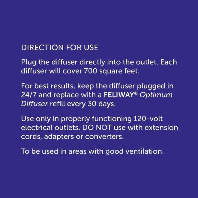 FELIWAY Optimum Starter Kit, Promotes Calmness AND Harmony in Cats & Kittens, VHP Registered NN.P5V2, includes 1 Diffuser 1 Refill, Lasts 30 Days, Cat Calming Pheromones, 48ml 🍁 All In One Marketplace Canada