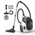 Eureka Bagless Canister Vacuum for Carpets and Hard Floors, Powerful Lightweight Vacuum Cleaner with Large Dust Cup Extension Tube 2-in-1 Crevice Tool Floor Nozzle, White, NEN121WH w/ 1100W High Power 🍁 All In One Marketplace Canada