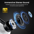 HAPPRUN Native 1080P Bluetooth Projector, Full HD Portable Outdoor Movie Projector with Built-in Speaker, Compatible with Smartphone, HDMI, USB, AV, Fire Stick, PS5 for Home, Bedroom, Outdoor Use 🍁 All In One Marketplace Canada