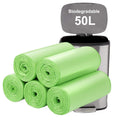 Aievrgad Biodegradable Trash bags 50PCS, 13Gallon/50L large Garbage bags/ For kitchen Bin. Bin Liner/Trash/rubbish Bags, 100% Recycled,Tough, degradable, Compost Bags for Food/household/garden 🍁 All In One Marketplace Canada