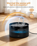 Cat Water Fountain Cat Fountain: GIOTOHUN 2L Water Fountains Indoor Cats - Super Silent Pet Waterer Fountains for Cats - Easy Cleaning - Black - Pets Feeding & Watering Supplies - for Small Animals 🍁 All In One Marketplace Canada