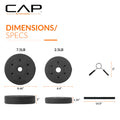 CAP Barbell 40-Pound Adjustable Cement Dumbbell Set – Versatile Vinyl Coated Weights for Home Gym Excellence 🍁 All In One Marketplace Canada