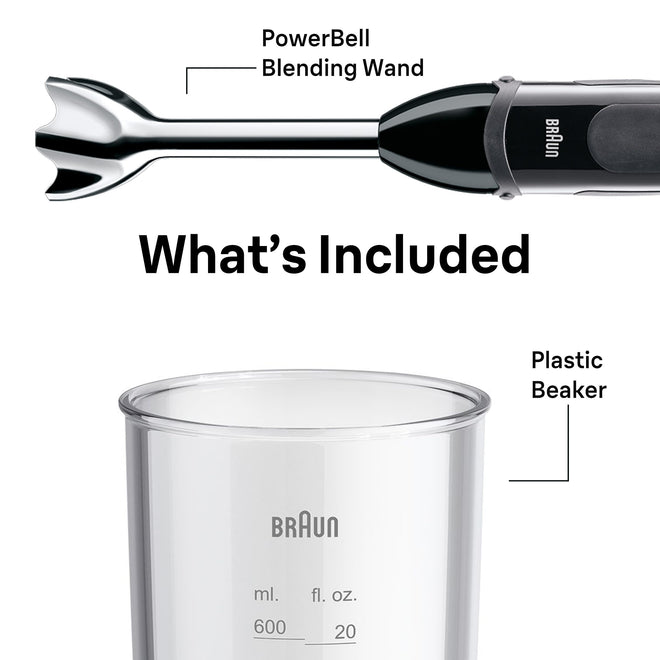 Braun MQ5000 Vario Hand Blender Stick – 21-Speed Immersion Blender Handheld with Turbo Boost, Stainless Steel Blades, SplashControl, EasyClick System, 400W, Mixer for Soups & Smoothies 🍁 All In One Marketplace Canada