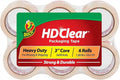 Duck Brand HD Clear High Performance Packaging Tape, 1.88-Inch x 54.6-Yard, Crystal Clear, 6-Pack (441962) 🍁 All In One Marketplace Canada