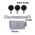 Blackstone 5188 Rear Grease Gate, 3 Magentic Hooks and Tool Holder Combo, Flat Top Griddle Accessories, Stainless Steel Barbeque Cooking Utensil Holder and Grease Guard 🍁 All In One Marketplace Canada