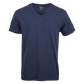 Gildan Men's V-Neck T-Shirts, Multipack, Style G1103, Navy/Heather Navy/Indigo Blue (5-Pack), Large 🍁 All In One Marketplace Canada