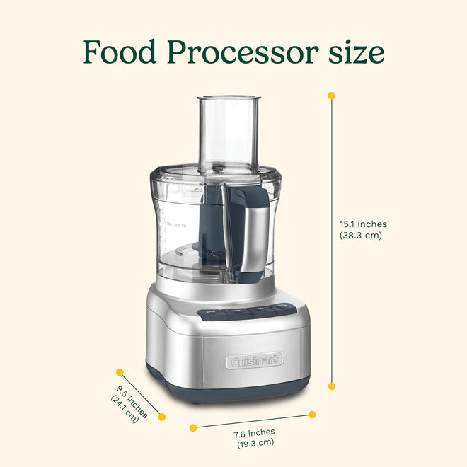 Cuisinart Elemental 8-Cup (2L) Food Processor, 350W, Silver (FP-8SVEC) 🍁 All In One Marketplace Canada