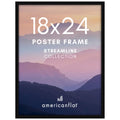 Americanflat 18x24 Poster Frame with Polished Plexiglass - Streamline Collection - Thin Border Picture Frame for Wall Display - Hanging Hardware Included - Black 🍁 All In One Marketplace Canada