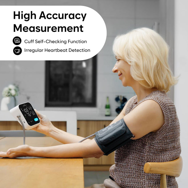 Bluetooth Blood Pressure Machine for Home Use – Easy@Home Smart BP Monitor with Free MyHeartPal App, Voice Function & LED Screen, Supports Apple & Android Devices, EBP-703T 🍁 All In One Marketplace Canada