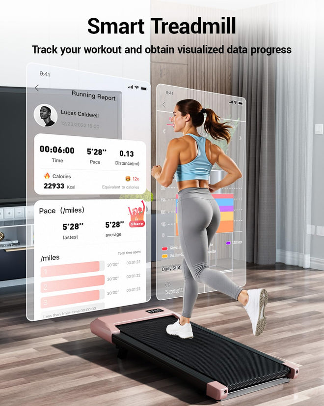 Superun Walking Pad,6% Manual Incline Walking Pad Treadmill,Under Desk Treadmill for Home Office, with App & Remote,2.5HP Quiet,LED Display,300 lbs Capacity 🍁 All In One Marketplace Canada