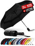 Repel Windproof Travel Umbrella - Compact & Withstands Winds up to 100MPH, Strongest Premium Auto Folding Umbrella for Rain and Sun - Durable, Light & Portable for Women & Men, Fits Backpack & Cars 🍁 All In One Marketplace Canada