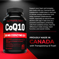 Nutratology® Coenzyme Q10 (CoQ10) 200MG - Cardiovascular Health Support - Antioxidant for Heart Health - Helps Reduce the Frequency of Migraines - CoQ10 Supplement - 60 Capsules 🍁 All In One Marketplace Canada