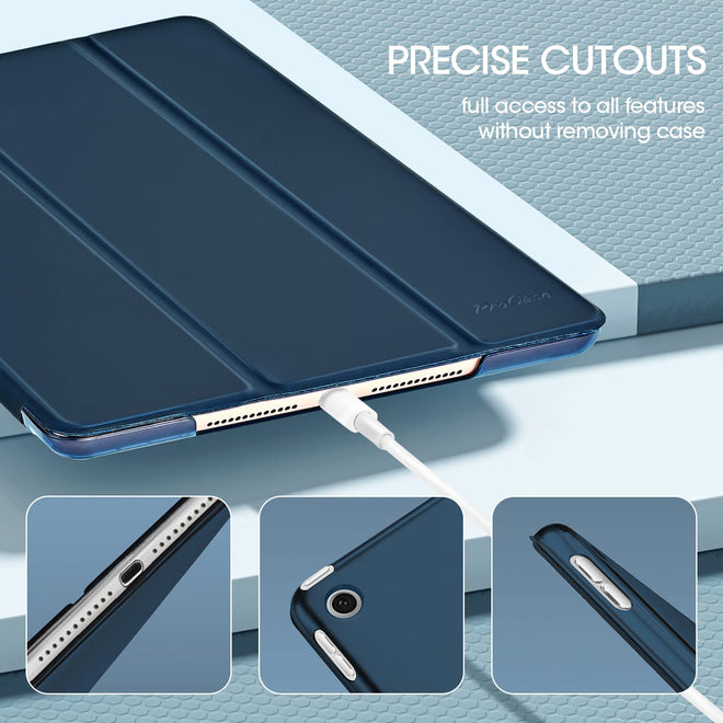 ProCase for iPad 10.2 Case iPad 9th Generation 2021/ iPad 8th Generation 2020/ iPad 7th Generation 2019 Case, iPad Cover 9th Generation Slim Hard Back Smart Cover for 10.2 iPad Case -Navy 🍁 All In One Marketplace Canada