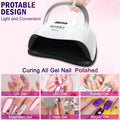 UV LED Nail Lamp, NAILGIRLS 168W Fast UV Light for Nails Gel Polish, Professional Curing with 4 Timer Setting Auto Sensor, LED Gel Nail Dryer for Fingernail and Toenail Home Salon Use, Nail Art Tools 🍁 All In One Marketplace Canada
