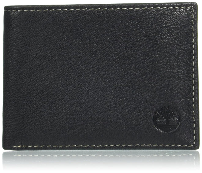 Timberland Men's Leather RFID Blocking Passcase Security Wallet, Black, One Size 🍁 All In One Marketplace Canada