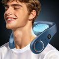 Sizet Neck Fan with Cooling Plate-USB 5500mAh Battery,24H Cooling,5 Speeds&3 Cooler Modes LED Display,Wearable Mini Portable Personal Fan,Quiet Neck Cooler for Women, Men, Kids, Travel, Outdoor, Blue 🍁 All In One Marketplace Canada